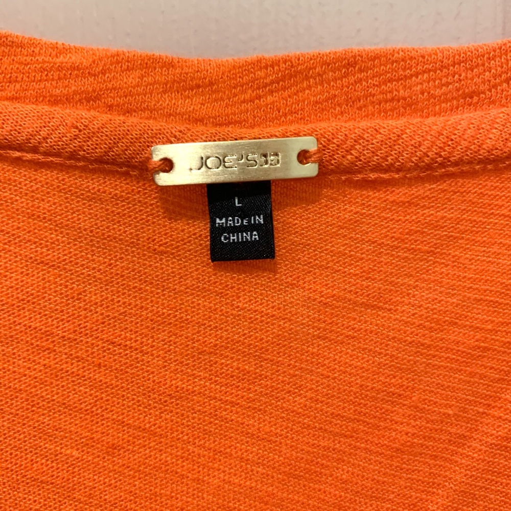 JOE’S JEANS Tank Top, Orange Sz L NWOT - Picture 5 of 8